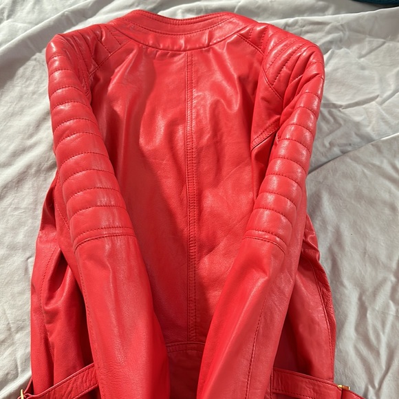 Italian LEATHER buttery soft Moto style jacket - Picture 8 of 16